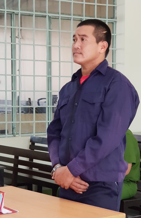 Bị cáo Nguyễn Văn Ân tại phiên tòa sơ thẩm.