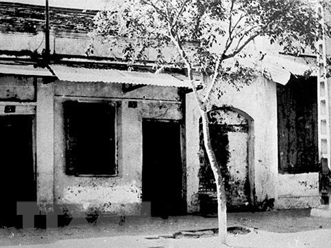  Nhà số 5D phố Hàm Long, Hà Nội - nơi thành lập Chi bộ cộng sản đầu tiên ở Việt Nam, tháng 3/1929. (Ảnh: Tư liệu/TTXVN)