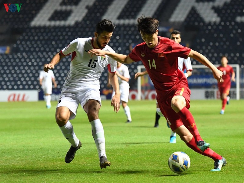 U23 Việt Nam và U23 Jordan chia điểm sau trận hòa 0 bàn thắng. (Ảnh: Ngọc Duy)
