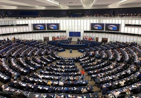Quang cảnh phiên họp toàn thể tại Trụ sở Nghị viện châu Âu ở Strasbourg (Pháp). Ảnh: TTXVN phát
