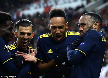 Arsenal giành lợi thế trước Olympiacos. (Nguồn: Getty Images)
