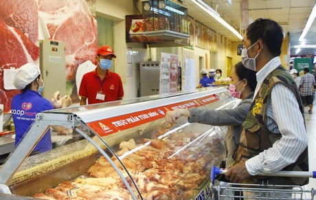 Siêu thị đảm bảo nguồn cung thịt heo cho người tiêu dùng.
