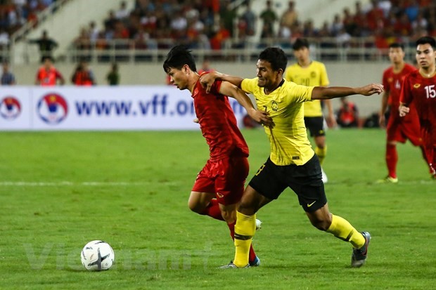 Tuyển Malaysia có thể có tới 7 cầu thủ nhập tịch trong đội hình ở những trận đấu sắp tới. (Ảnh: Nguyên An/Vietnam+)