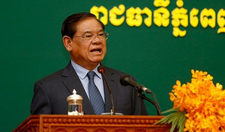   Bộ trưởng Nội vụ Campuchia Sar Kheng. (Nguồn: khmertimeskh)