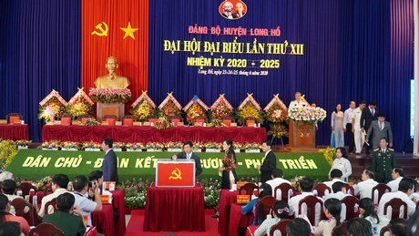 Đại hội Đại biểu Đảng bộ huyện Long Hồ lần thứ XII đã thành công tốt đẹp