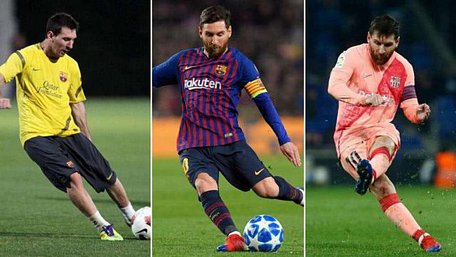 Lionel Messi là cầu thủ ghi nhiều bàn thắng nhất từ chấm đá phạt trực tiếp ở 9 mùa giải gần nhất - Ảnh: Sina Sports