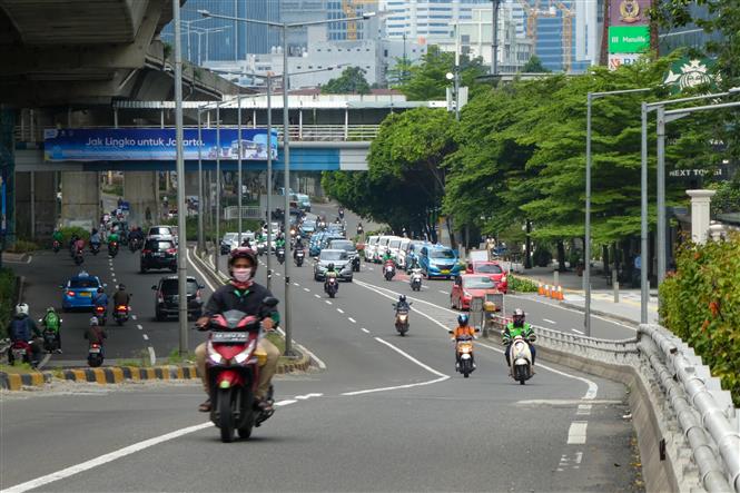 Một tuyến phố ở thủ đô Jakarta, Indonesia ngày 14/4/2020. Ảnh: AFP/TTXVN