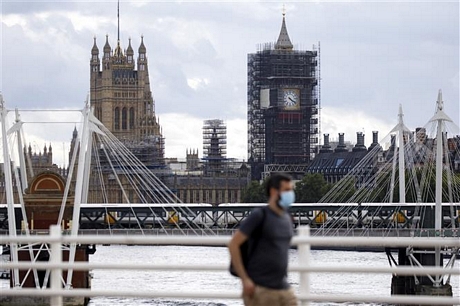  Cảnh vắng vẻ tại London, Anh, do đại dịch COVID-19 ngày 24/8/2020. Ảnh: AFP/TTXVN