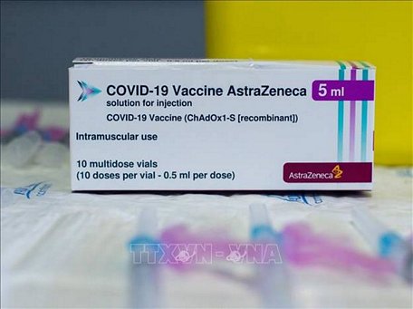  Vaccine ngừa COVID-19 của AstraZeneca/Oxford. Ảnh: THX/TTXVN