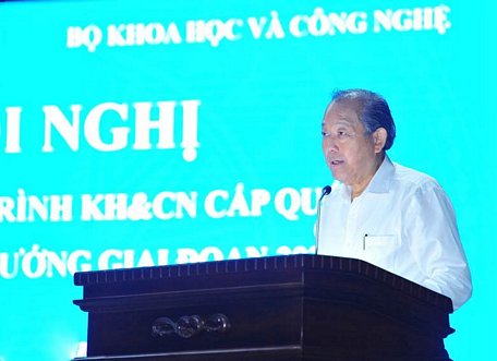 Phó Thủ tướng Thường trực Trương Hòa Bình phát biểu tại Hội nghị. Ảnh: VGP/Lê Sơn.