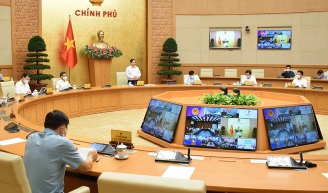 Thủ tướng Phạm Minh Chính họp trực tuyến về chống dịch với hai tỉnh Kiên Giang, Tiền Giang.