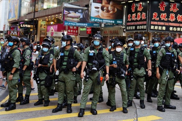 Chính quyền Hong Kong sẽ điều động 6.000 cảnh sát để bảo vệ cuộc bầu cử ngày 19/9 - Ảnh: SCMP