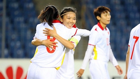 Tuyển nữ Việt Nam dễ dàng vùi dập đối thủ Maldives ở trận ra quân Vòng loại Asian Cup nữ 2022. Ảnh: VFF