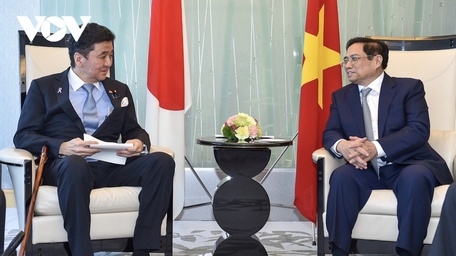  Thủ tướng Phạm Minh Chính đề nghị Bộ trưởng Kishi Nobuo trên cơ sở các thỏa thuận hợp tác đã ký kết tiếp tục thúc đẩy hợp tác quốc phòng hai nước đạt kết quả thực chất