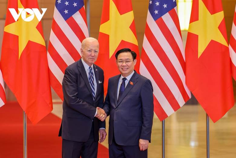 Tổng thống Biden có cuộc hội kiến với Chủ tịch Quốc hội Vương Đình Huệ.