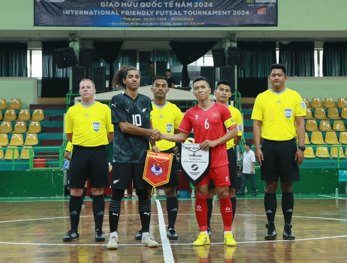 ĐT Futsal Việt Nam ra quân ở giải giao hữu quốc tế gặp ĐT Futsal New Zealand
