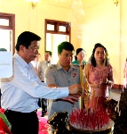 Đoàn Hội đồng Dân tộc của Quốc hội viếng Khu lưu niệm Chủ tịch HĐBT Phạm Hùng và Khu lưu niệm Thủ tướng Chính phủ Võ Văn Kiệt