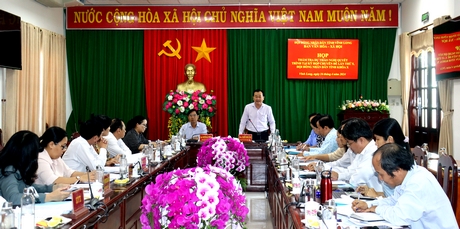 Ông Nguyễn Minh Dũng- Ủy viên Thường vụ Tỉnh ủy, Phó Chủ tịch Thường trực HĐND tỉnh tham dự cuộc họp.
