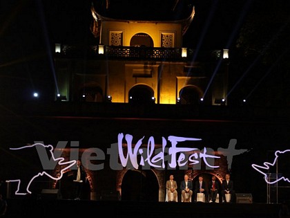 WildFest, lễ hội chiếu phim và ca nhạc ngoài trời về động vật hoang dã đầu tiên tại Việt Nam. (Ảnh: PV/Vietnam+)