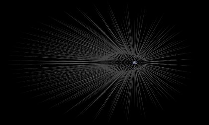 Trái Đất được bao bọc bởi vật chất tối. Ảnh: NASA/JPL-Caltech.