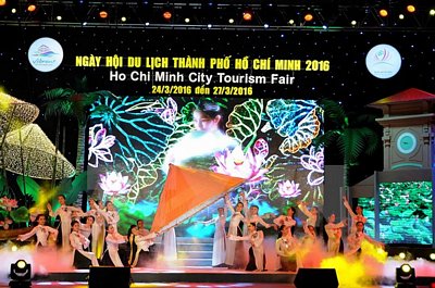 Lễ khai mạc Ngày hội Du lịch Thành phố Hồ Chí Minh nằm 2016. (Ảnh: An Hiếu/TTXVN)