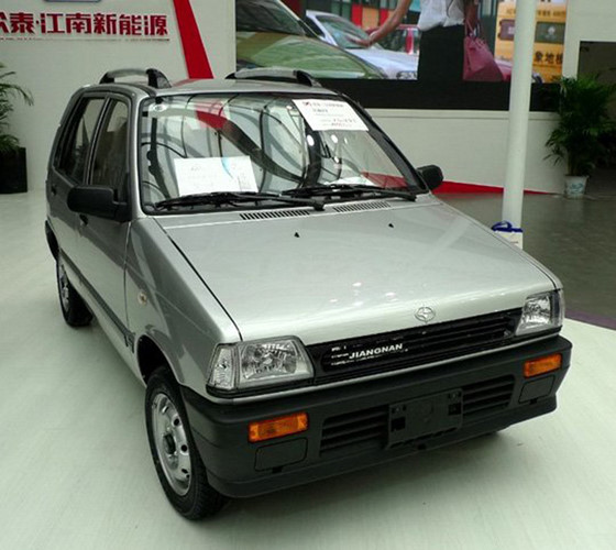 Mẫu xe ô tô giá rẻ nhất tại Trung Quốc Jiangnan TT thực chất là phiên bản đổi tên của Maruti 800, mẫu xe đã bị 