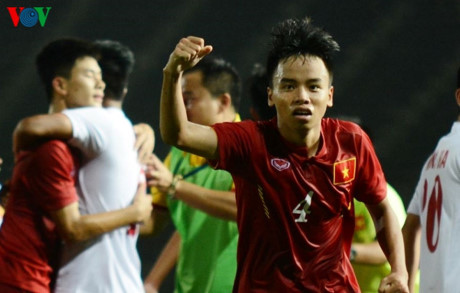 Trong trận chung kết với U16 Australia, U16 Việt Nam có bàn thắng dẫn trước trong hiệp 1 nhờ công của Huỳnh Sang.