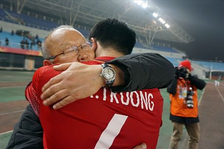 HLV Park Hang-seo cùng U23 Việt Nam vượt qua U23 Iraq ở tứ kết giải U23 Châu Á 2018. Ảnh: Đ.Đ