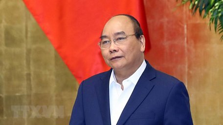 Thủ tướng Nguyễn Xuân Phúc phát biểu khai mạc phiên họp Chính phủ thường kỳ tháng 2. (Ảnh: Thống Nhất/TTXVN)