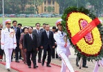 Hình ảnh Chủ tịch Quốc hội Campuchia viếng Lăng Chủ tịch Hồ Chí Minh