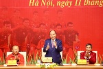 Thủ tướng gặp mặt Đội tuyển bóng đá nam và nữ giành HCV SEA Games 30