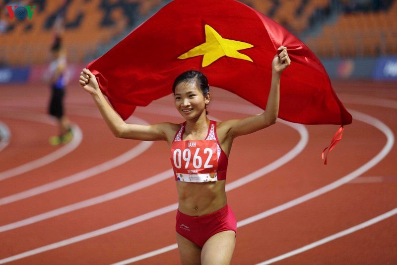 Nguyễn Thị Oanh đoạt danh hiệu “Vận động viên tiêu biểu năm 2019” (Ảnh: Ngọc Duy).