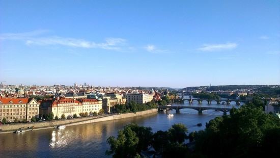 Phong cảnh Praha nhìn từ đồi Petrin. Ảnh tư liệu: Ngọc Mai/TTXVN