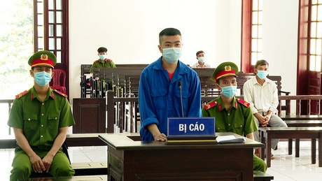 Bị cáo Phan Văn Công tại phiên tòa sơ thẩm.