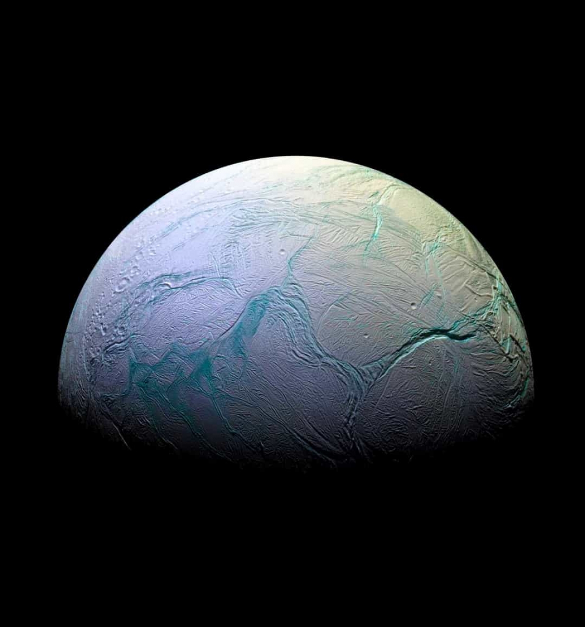 Enceladus là mặt trăng đóng băng của sao Thổ.