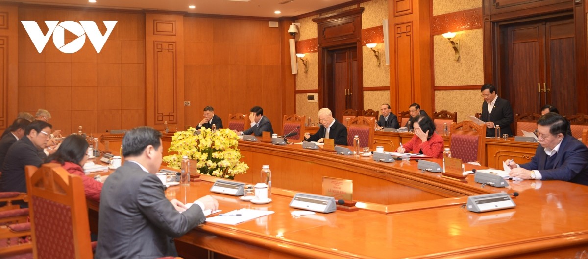 Tổng Bí thư Nguyễn Phú Trọng chủ trì cuộc họp