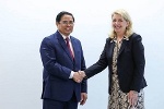 Thủ tướng Phạm Minh Chính gặp Giám đốc điều hành Quỹ Nhi đồng LHQ