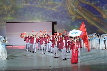 Tối nay 23/5, lễ bế mạc SEA Games 31 sẽ diễn ra tại Cung điền kinh trong nhà Hà Nội - Ảnh: NAM TRẦN