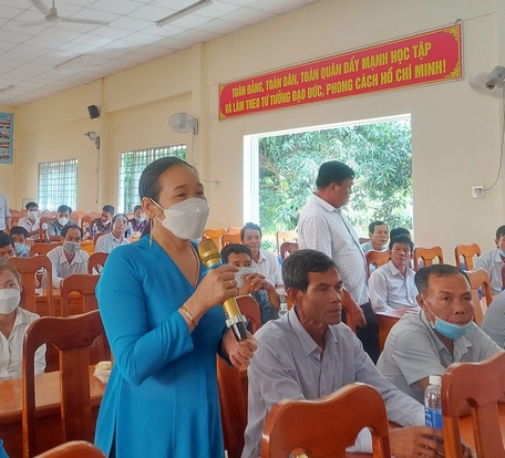 Đoàn đại biểu Quốc hội đơn vị tỉnh Vĩnh Long tổ chức tiếp xúc cử tri để ghi nhận ý kiến, kiến nghị trước kỳ họp thứ 3, Quốc hội khóa XV.