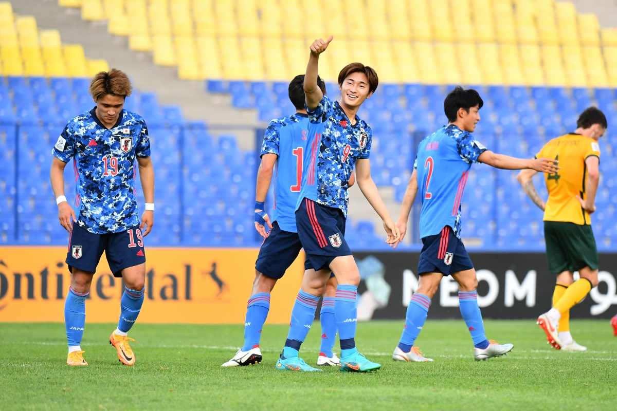 U23 Nhật Bản giành hạng ba U23 châu Á 2022 sau chiến thắng đậm 3-0 trước U23 Australia. (Ảnh: VOV/AFC).