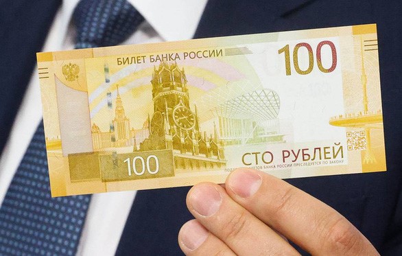 Hình ảnh đồng tiền mới của Nga - Ảnh: TASS
