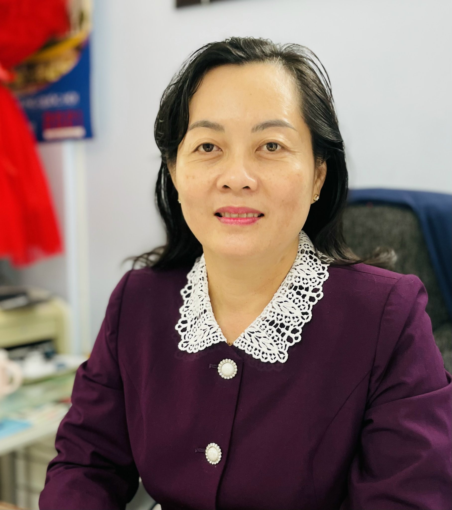 Bà Trương Thanh Nhuận- Giám đốc Sở GD- ĐT, Phó Trưởng Ban Thường trực, BCĐ Kỳ thi tốt nghiệp THPT tỉnh năm nay.