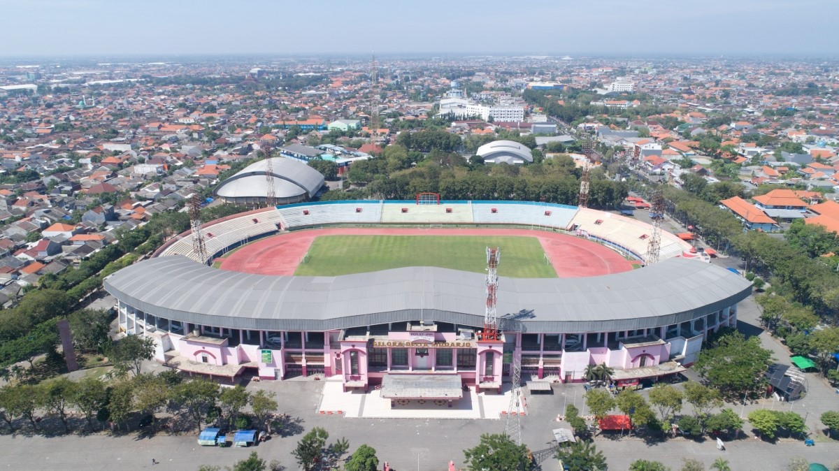 Sân Gelora Delta Sidoarjo ở Surabaya, nơi diễn ra bảng F của vòng loại U20 châu Á 2023. (Ảnh: PSSI). 