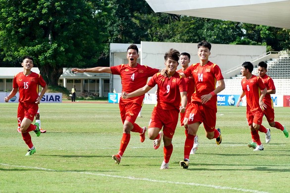 U20 Việt Nam có nòng cốt là các cầu thủ vừa dự Giải U19 Đông Nam Á 2022 - Ảnh: VFF