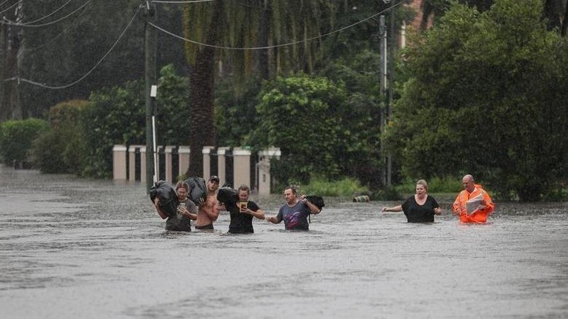 Thành phố Sydney của Australia hứng chịu trận lũ lụt kinh hoàng hồi cuối tháng 3/2022. (Ảnh: Reuters)