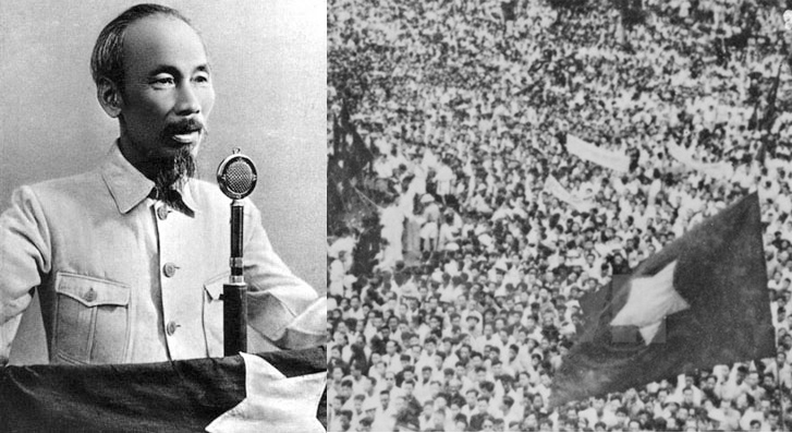 Ngày 2/9/1945, tại Quảng trường Ba Đình, Chủ tịch Hồ Chí Minh đã đọc Tuyên ngôn độc lập.