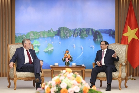 Thủ tướng bày tỏ hài lòng với những bước phát triển tích cực trong quan hệ đối tác và hợp tác toàn diện Việt Nam – EU - Ảnh: VGP/Nhật Bắc