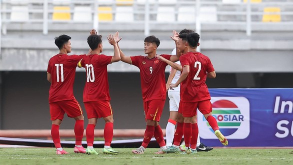 U20 Việt Nam có chiến thắng ở trận mở màn bảng F vòng Giải U20 châu Á 2023 - Ảnh: AFC