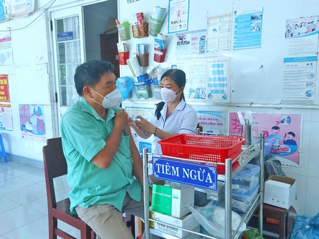 Vĩnh Long là 1 trong những địa phương có tỷ lệ tiêm ngừa vắc xin COVID-19 cao.