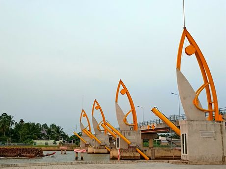 Các công trình thủy lợi tại huyện Vũng Liêm đang góp phần thúc đẩy xây dựng NTM.